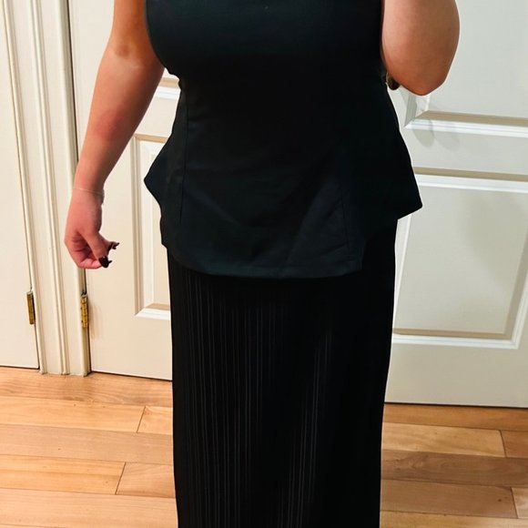 Nice to mee you. XL . BLACK PEPLUM DRESS - Picture 1 of 7